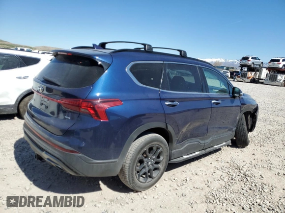 2022 Hyundai Santa Fe XRT with VIN 5NMS6DAJ9NH411572, listed as a Copart auction lot 50330245 with 41,153 mi miles and Salvage Title. Bid and sale history available at carsss.com. Image 3.