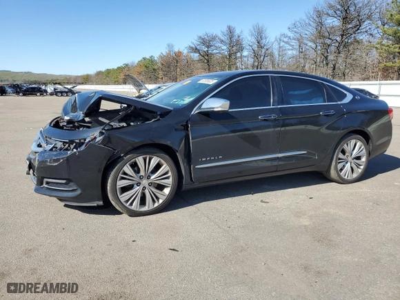 2015 Chevrolet Impala LTZ with VIN 2G1165S30F9291324, listed as a Copart auction lot 53556635 with 115,340 mi miles and Salvage Title. Bid and sale history available at carsss.com. Image 1.