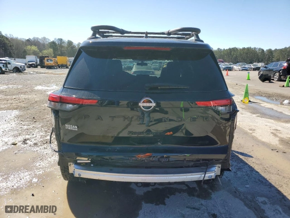 2023 Nissan Pathfinder SV with VIN 5N1DR3BD9PC230150, listed as a Copart auction lot 48236025 with 25,498 mi miles and Salvage Title. Bid and sale history available at carsss.com. Image 6.