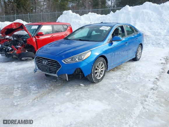 2018 Hyundai Sonata SE with VIN 5NPE24AF1JH607281, listed as a IAAI auction lot 41617020 with 75,435 mi miles. Bid and sale history available at carsss.com. Image 17.