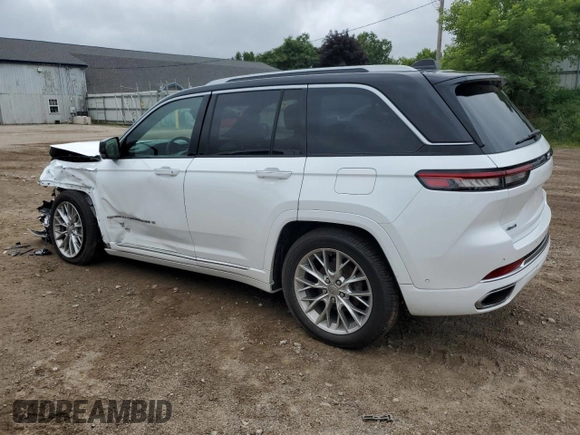 2022 Jeep Grand Cherokee Summit Reserve with VIN 1C4RJHEG6N8610843, listed as a Copart auction lot 63500415 with 77,436 mi miles and Clean title. Bid and sale history available at DreamBid. Image 2.