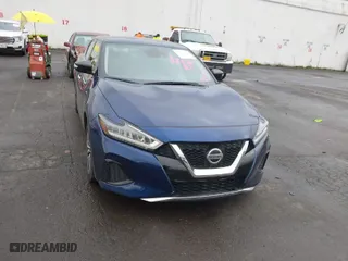 2021 Nissan Maxima SV with VIN 1N4AA6CV0MC514002, listed as a IAAI auction lot 41871338 with 53,106 mi miles. Bid and sale history available at carsss.com. Image 6.