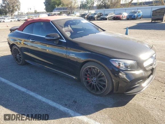 2020 Mercedes-Benz C with VIN W1KWK6EB9LF995290, listed as a Copart auction lot 88809885 with 55,173 mi miles and Salvage Title. Bid and sale history available at DreamBid. Image 4.