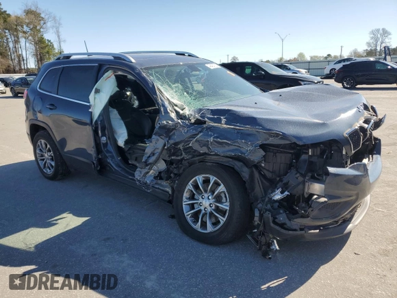 2019 Jeep Cherokee Latitude Plus with VIN 1C4PJLLB6KD466814, listed as a Copart auction lot 49403735 with 63,211 mi miles and Salvage Title. Bid and sale history available at DreamBid. Image 4.
