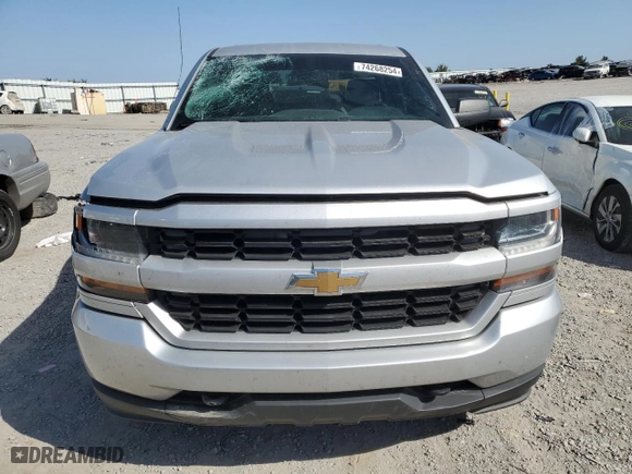 2016 Chevrolet Silverado 1500 Custom with VIN 1GCVKPEH9GZ351115, listed as a Copart auction lot 74268254 with 97,029 mi miles and Salvage Title. Bid and sale history available at carsss.com. Image 5.