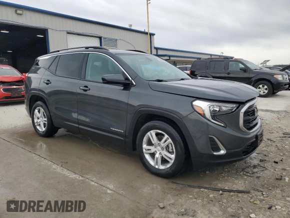 2018 GMC Terrain SLE with VIN 3GKALMEV4JL319157, listed as a Copart auction lot 52027085 with 76,792 mi miles and Salvage Title. Bid and sale history available at carsss.com. Image 4.