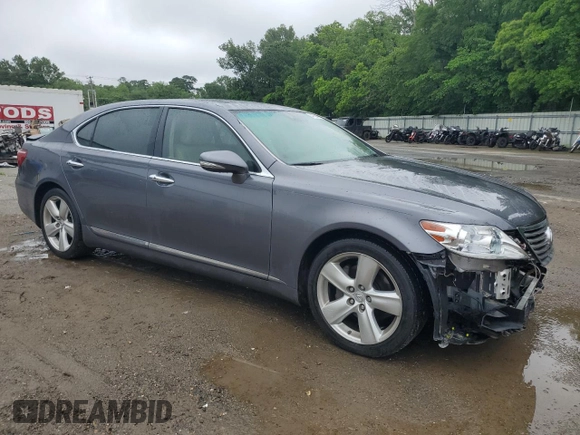 2012 Lexus LS 460 L with VIN JTHGL5EF1C5045907, listed as a Copart auction lot 54168465 with 55,688 mi miles and Salvage title. Bid and sale history available at DreamBid. Image 4.