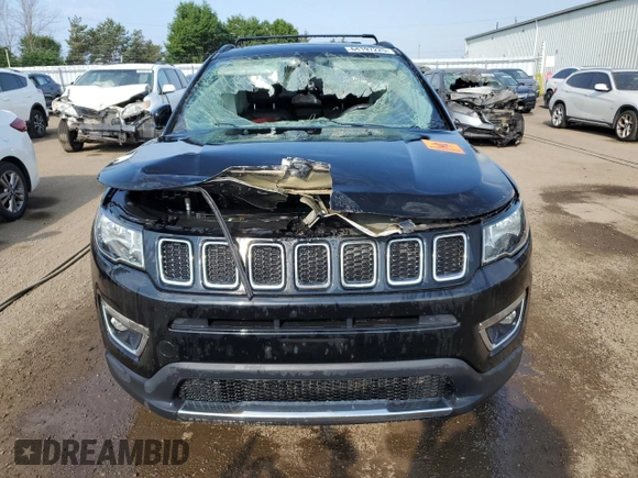 2018 Jeep Compass Limited with VIN 3C4NJDCB2JT361872, listed as a Copart auction lot 64197225 with Not provided miles and Salvage title. Bid and sale history available at DreamBid. Image 5.