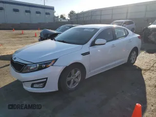 2015 Kia Optima LX z VIN KNAGM4A78F5643825, wystawiony jako Copart lot #61456095 z przebiegiem 72 667 mil mil oraz Szkoda całkowita • Salvage title. Historia ofert i sprzedaży dostępna na DreamBid. Obrazek 1.