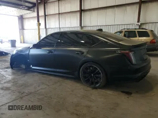 2022 Cadillac CT5-V Blackwing with VIN 1G6D35R67N0810538, listed as a Copart auction lot 77955214 with 18,813 mi miles and Salvage Title. Bid and sale history available at carsss.com. Image 2.