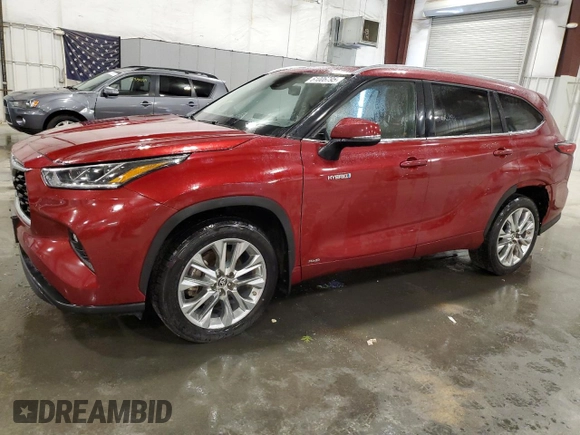 2020 Toyota Highlander Hybrid Limited with VIN 5TDXBRCH8LS009965, listed as a Copart auction lot 61006795 with 98,970 mi miles and Salvage title. Bid and sale history available at DreamBid. Image 1.