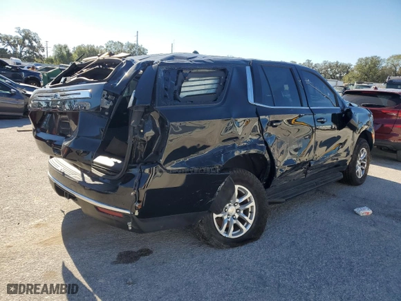 2021 Chevrolet Tahoe Commercial with VIN 1GNSKLED9MR390007, listed as a Copart auction lot 83274554 with 63,602 mi miles and Clean Title. Bid and sale history available at carsss.com. Image 3.