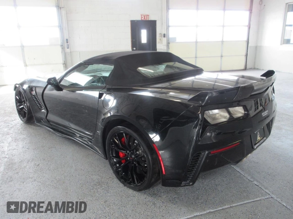 2017 Chevrolet Corvette Z06 3LZ with VIN 1G1YU3D60H5603836, listed as a Copart auction lot 87965415 with 4,594 mi miles and Salvage Title. Bid and sale history available at carsss.com. Image 4.