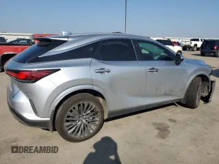 2023 Lexus RX with VIN 2T2BBMCA6PC016763, listed as a Copart auction lot 61990174 with 5,247 mi miles and Salvage Title. Bid and sale history available at carsss.com. Image 3.