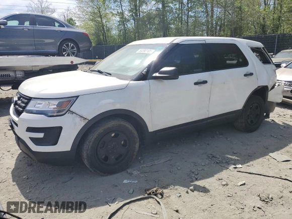 2016 Ford Police Interceptor Utility z VIN 1FM5K8ARXGGC73455, wystawiony jako Copart lot #53390105 z przebiegiem 110 137 mil mil oraz Szkoda całkowita • Salvage title. Historia ofert i sprzedaży dostępna na DreamBid. Obrazek 1.