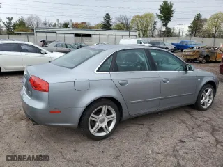 2007 Audi A4 2.0T with VIN WAUDF78E07A116311, listed as a Copart auction lot 52543425 with 112,099 mi miles and Salvage Title. Bid and sale history available at carsss.com. Image 3.