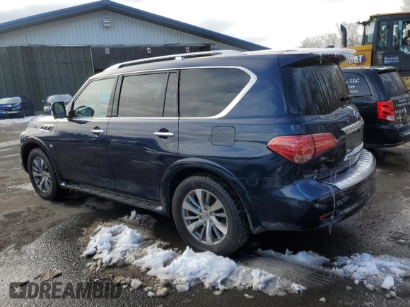 2017 Infiniti QX80 Signature Edition with VIN JN8AZ2NE2H9154280, listed as a Copart auction lot 45963185 with 91,702 mi miles and Clean Title. Bid and sale history available at carsss.com. Image 2.