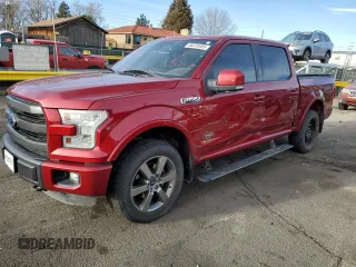 2015 Ford F-150 XLT with VIN 1FTEW1EG1FFC37800, listed as a Copart auction lot 48378485 with 111,996 mi miles and Salvage Title. Bid and sale history available at carsss.com. Image 1.