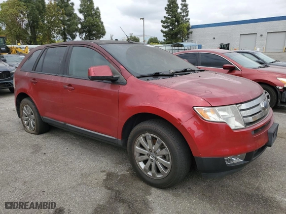2010 Ford Edge SEL with VIN 2FMDK3JC7ABA20523, listed as a Copart auction lot 53497535 with 164,089 mi miles and Salvage Title. Bid and sale history available at carsss.com. Image 4.