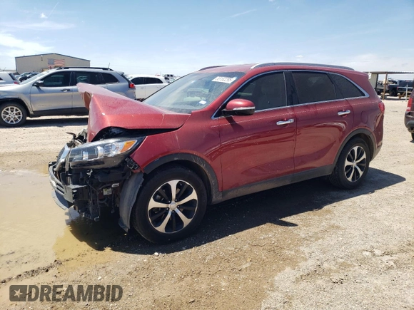 2017 Kia Sorento EX with VIN 5XYPH4A59HG229128, listed as a Copart auction lot 55182295 with 129,190 mi miles and Salvage title. Bid and sale history available at DreamBid. Image 1.