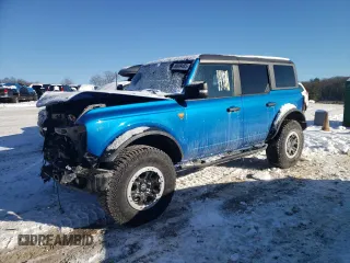 2023 Ford Bronco with VIN 1FMEE5DP7PLB67780, listed as a Copart auction lot 88999485 with 12,098 mi miles and Salvage Title. Bid and sale history available at DreamBid. Image 1.
