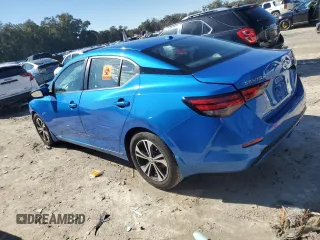 2022 Nissan Sentra SV with VIN 3N1AB8CV9NY268291, listed as a Copart auction lot 42421625 with 14,089 mi miles and Non Repairable. Bid and sale history available at carsss.com. Image 2.