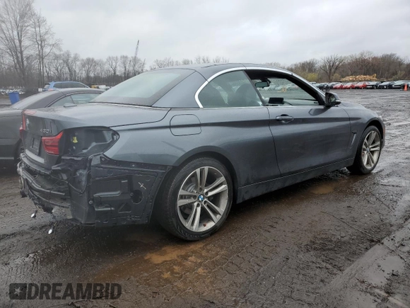2018 BMW 4 Series 430i xDrive with VIN WBA4Z3C51JEC47788, listed as a Copart auction lot 50137095 with 80,447 mi miles and Salvage Title. Bid and sale history available at DreamBid. Image 3.
