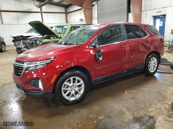 2023 Chevrolet Equinox LT with VIN 3GNAXUEG1PL130533, listed as a Copart auction lot 44833205 with 47,153 mi miles and Non Repairable. Bid and sale history available at carsss.com. Image 1.