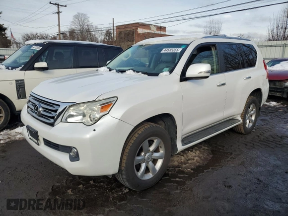 2010 Lexus GX 460 with VIN JTJBM7FX9A5011333, listed as a Copart auction lot 44585355 with 201,023 mi miles and Clean Title. Bid and sale history available at DreamBid. Image 1.