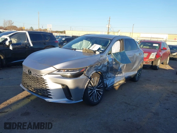 2023 Lexus RX with VIN JTJCHMAA1P2000203, listed as a IAAI auction lot 41409470 with 1 mi miles. Bid and sale history available at carsss.com. Image 16.