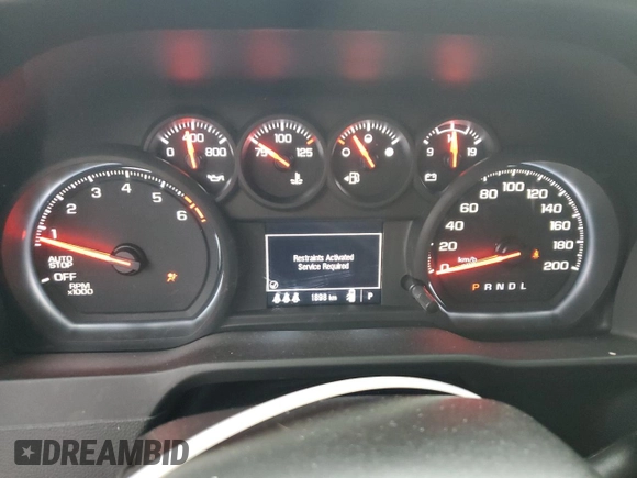 2024 Chevrolet Silverado 1500 Custom with VIN 1GCPDBEK0RZ388333, listed as a Copart auction lot 83615434 with 1,898 mi miles and Non Repairable. Bid and sale history available at DreamBid. Image 9.