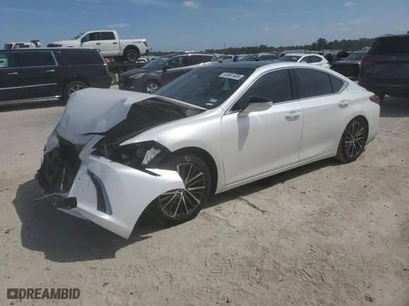 2023 Lexus ES with VIN 58ADZ1B14PU143317, listed as a Copart auction lot 53581935 with 23,278 mi miles and Salvage Title. Bid and sale history available at carsss.com. Image 1.