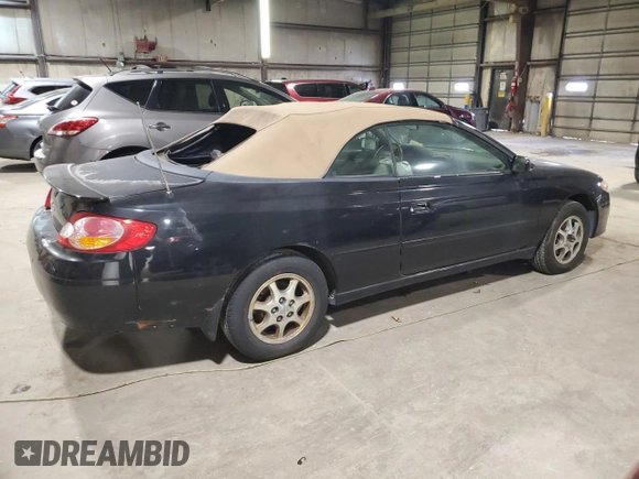 2002 Toyota Solara SE with VIN 2T1FE22P92C015607, listed as a Copart auction lot 83807274 with 264,442 mi miles and Clean Title. Bid and sale history available at carsss.com. Image 3.