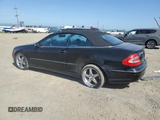 2005 Mercedes-Benz CLK 500 with VIN WDBTK75GX5T045859, listed as a Copart auction lot 51100995 with 130,761 mi miles and Salvage title. Bid and sale history available at DreamBid. Image 2.