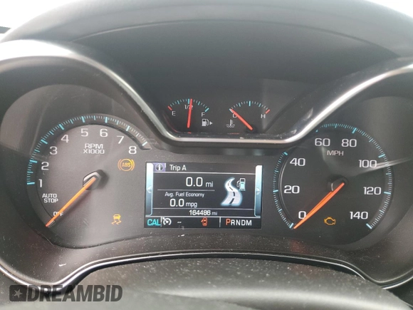2015 Chevrolet Impala LT with VIN 2G1115SL9F9227541, listed as a Copart auction lot 52438555 with 164,486 mi miles and Salvage title. Bid and sale history available at DreamBid. Image 9.