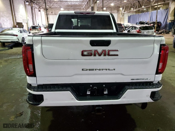 2020 GMC Sierra 2500HD Denali with VIN 1GT49REY5LF102583, listed as a Copart auction lot 87730935 with 122,665 mi miles and Salvage Title. Bid and sale history available at carsss.com. Image 6.