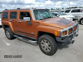 2007 Hummer H3 SUV with VIN 5GTDN13E378128088, listed as a Copart auction lot 74634754 with 0 mi miles and Salvage Title. Bid and sale history available at carsss.com. Image 4.