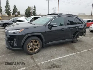 2023 Toyota RAV4 Hybrid XLE with VIN 2T3UWRFV7PW177240, listed as a Copart auction lot 55631115 with 7,655 mi miles and Salvage title. Bid and sale history available at DreamBid. Image 1.