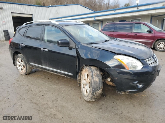 2011 Nissan Rogue SV with VIN JN8AS5MV1BW662403, listed as a Copart auction lot 46217715 with 224,115 mi miles and Salvage Title. Bid and sale history available at carsss.com. Image 4.