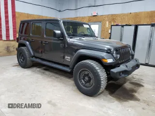 2018 Jeep Wrangler Unlimited Sport S z VIN 1C4HJXDN8JW262507, wystawiony jako Copart lot #60594625 z przebiegiem 106 793 mil mil oraz Czysty tytuł • Clean title. Historia ofert i sprzedaży dostępna na DreamBid. Obrazek 4.