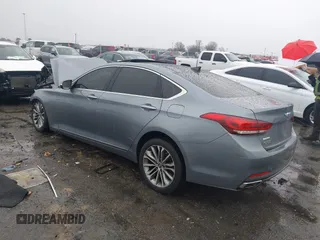 2015 Hyundai Genesis 3.8L z VIN KMHGN4JEXFU018603, wystawiony jako IAAI lot #41717349 z przebiegiem Nie podano mil oraz . Historia ofert i sprzedaży dostępna na DreamBid. Obrazek 3.