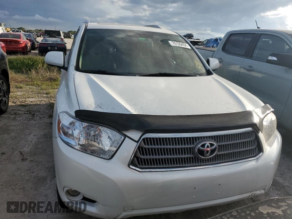 2008 Toyota Highlander Hybrid Limited with VIN JTEEW44A382019183, listed as a Copart auction lot 76129494 with 0 mi miles and Salvage Title. Bid and sale history available at carsss.com. Image 5.