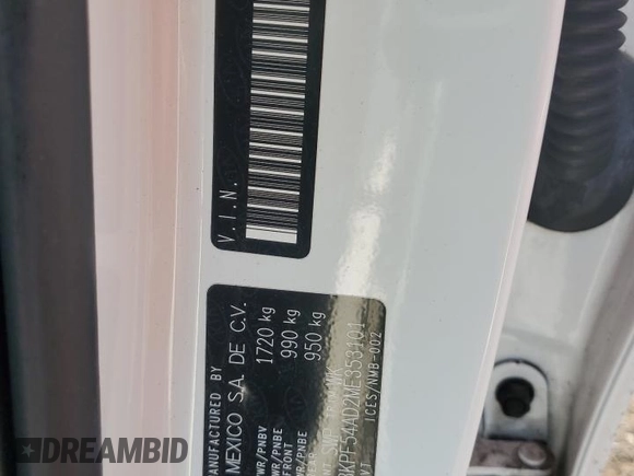 2021 Kia Forte EX with VIN 3KPF54AD2ME353101, listed as a Copart auction lot 51519075 with 124,120 mi miles and Salvage Title. Bid and sale history available at DreamBid. Image 12.