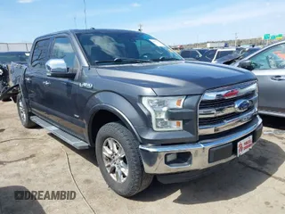 2015 Ford F-150 XL with VIN 1FTEW1CGXFFA33502, listed as a IAAI auction lot 41833755 with 128,475 mi miles. Bid and sale history available at carsss.com. Image 1.