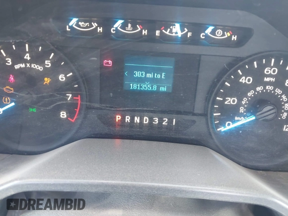 2016 Ford F-150 XL with VIN 1FTMF1C80GKE86265, listed as a IAAI auction lot 41831317 with 181,355 mi miles and . Bid and sale history available at DreamBid. Image 7.