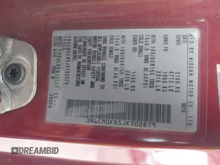 2018 Nissan NV200 SV z VIN 3N6CM0KN5JK702879, wystawiony jako IAAI lot #41775730 z przebiegiem 298 326 mil mil oraz . Historia ofert i sprzedaży dostępna na DreamBid. Obrazek 9.