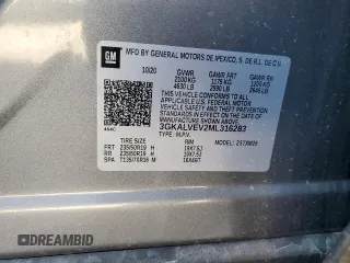 2021 GMC Terrain SLT with VIN 3GKALVEV2ML316283, listed as a Copart auction lot 49054425 with 73,626 mi miles and Non Repairable. Bid and sale history available at DreamBid. Image 13.