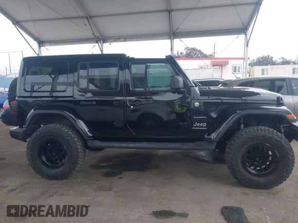 2024 Jeep Wrangler Sahara with VIN 1C4PJXEN0RW107875, listed as a IAAI auction lot 42115423 with 10,625 mi miles and . Bid and sale history available at carsss.com. Image 13.