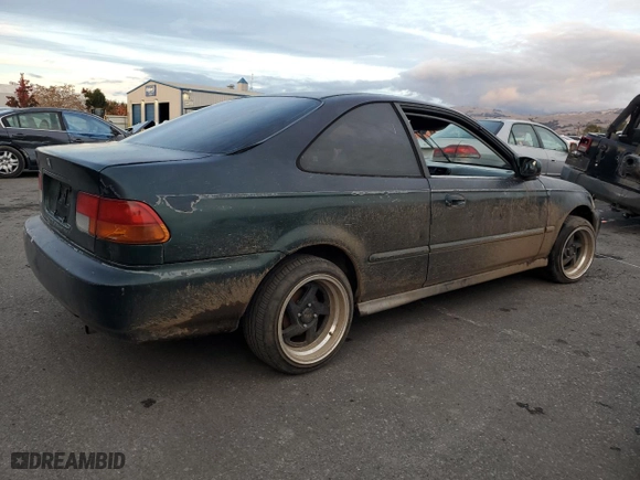 1999 Honda Civic DX with VIN 1HGEJ6223XL022105, listed as a Copart auction lot 82823084 with 288,187 mi miles and Salvage Title. Bid and sale history available at carsss.com. Image 3.