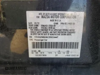 2012 Mazda 6 i Sport с VIN 1YVHZ8BH8C5M33447, выставлен на аукционе Copart как лот 53717535 с пробегом 172 520 миль миль и Списание • Salvage title. История ставок и продаж доступна на DreamBid. Изображение 14.